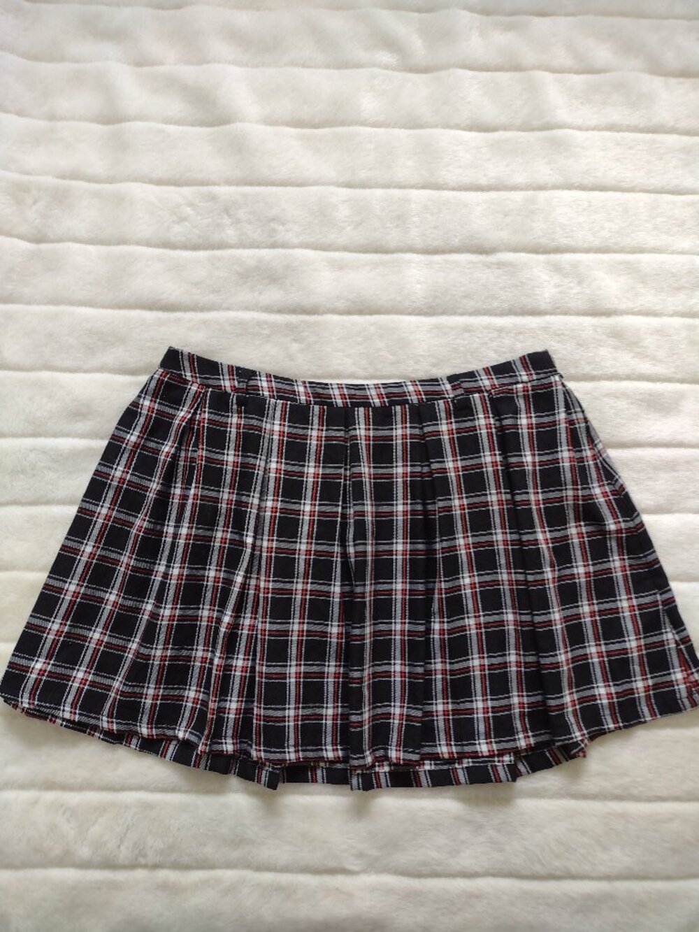 Hot Topic Women's Plaid Skirt Size 2X Black